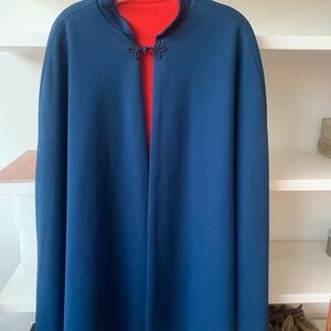 Reversible Red / Blue Cape